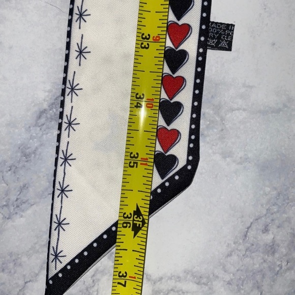 Decorative purse handle wrap double sided heart and cosmo design purse scarve - Picture 6 of 6